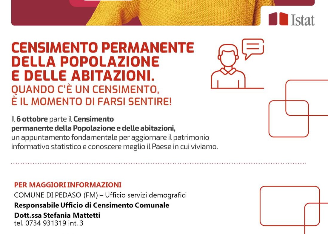 Censimento permanente della Popolazione e delle abitazioni anno 2025