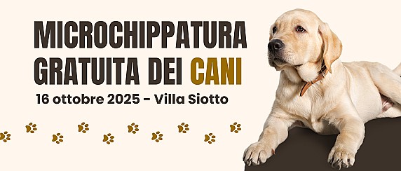 Giornata di microchippatura gratuita dei cani