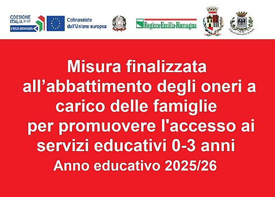 Misura finalizzata all’abbattimento degli oneri a carico delle famiglie per promuovere l'accesso ai servizi educativi 0- 3 anni. Anno educativo 2025/26