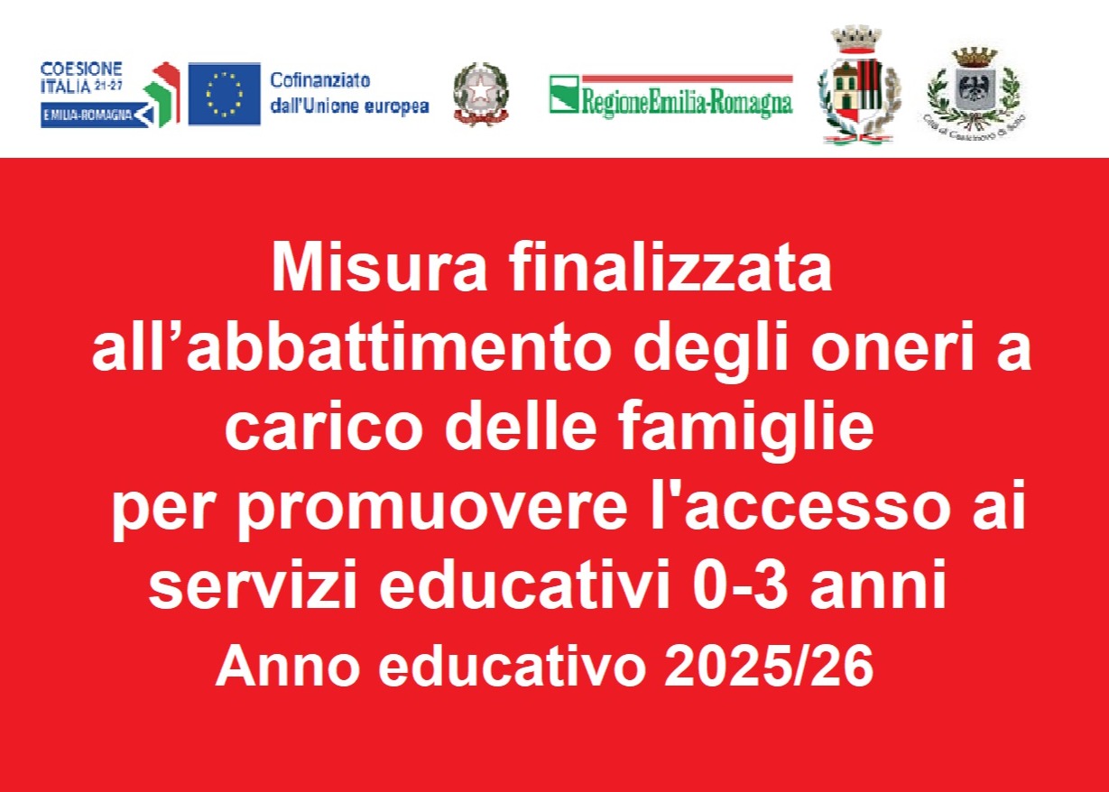 Misura finalizzata all’abbattimento degli oneri a carico delle famiglie per promuovere l'accesso ai servizi educativi 0- 3 anni. Anno educativo 2025/26