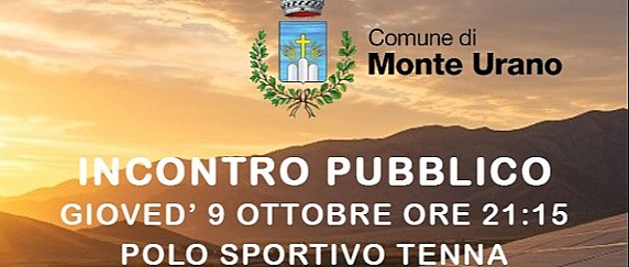 AVVISO INCONTRO PUBBLICO - NUOVO IMPIANTO FOTOVOLTAICO