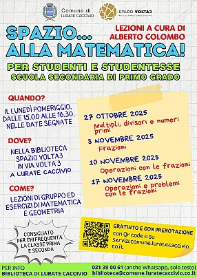 Spazio alla matematica frazioni 2025