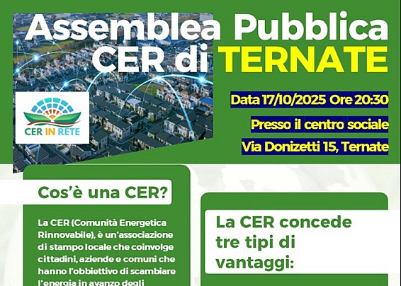 Comunità Energetica Rinnovabile di Ternate - assemblea pubblica