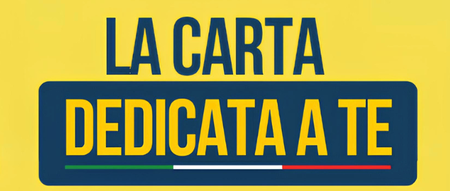 CARTA DEDICATA A TE 2025