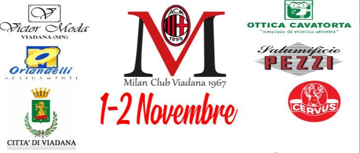 1 - 2 novembre 2025 - dalle ore 10.00 Piazza Manzoni: Caldarroste, vin brulè, patuna, sug d’ua,panino cun cutghein e soca rustida a cura del Milan Club. Il ricavato sarà devoluto in beneficenza
