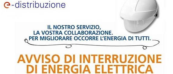 Avviso di Interruzione di Energia Elettrica  per il giorno  10.10.2025
