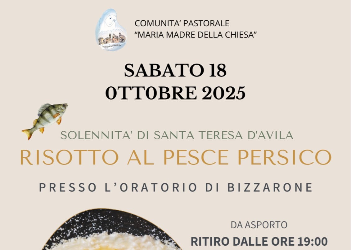 Risotto al pesce persico