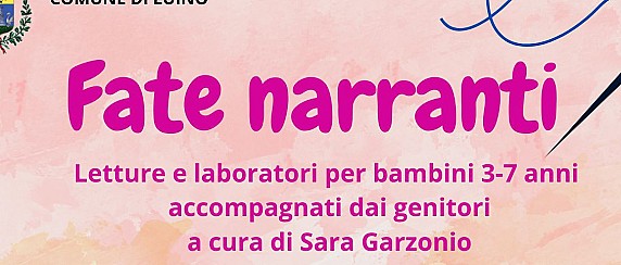 Sabato 18 ottobre ore 10:30 - Biblioteca Civica - Fate narranti: lettura con la tecnica del teatrino di figura e laboratorio per bambini e genitori
