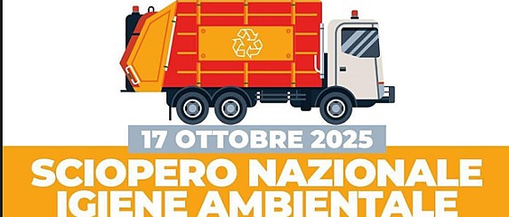 Sciopero del settore dei servizi ambientali venerdì 17 ottobre 2025