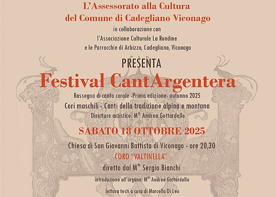 FESTIVAL CantArgentera -rassegna di canto corale- TERZA SERATA