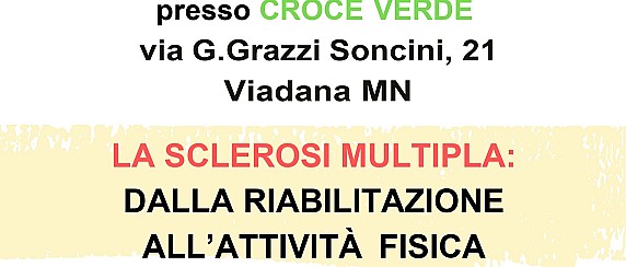 Venerdì 17 ottobre 2025 - ore 18.00 CONVEGNO: La Sclerosi Multipla dalla riabilitazione all'attività fisica