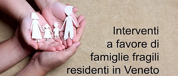 AVVISO PUBBLICO: PROGRAMMA DI INTERVENTI ECONOMICI A FAVORE DELLE FAMIGLIE FRAGILI RESIDENTI IN VENETO (L.R. 20/2020) ANNO 2025