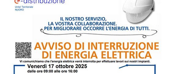 Interruzione dell’energia elettrica  per eseguire lavori programmati