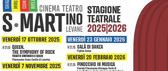 "Arcobaleno d'arte": la nuova stagione di spettacoli al Cinema Teatro San Martino di Levane