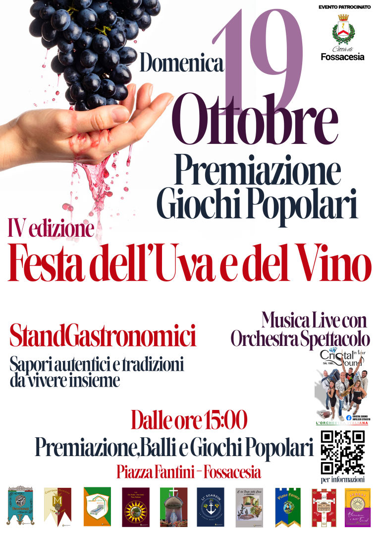 Locandina Festa Uva e Vino