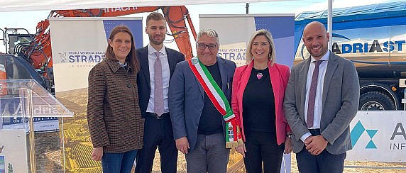 Posa della prima pietra per la nuova "Bretella di Barbeano"