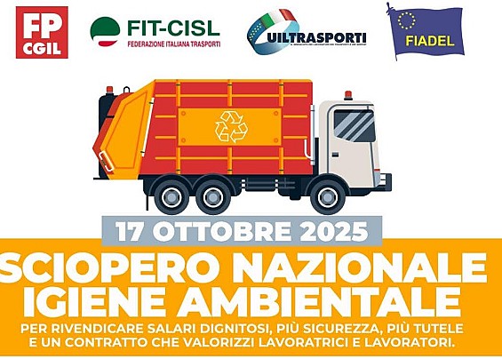 sciopero nazionale igiene ambientale 17 ottobre 2025