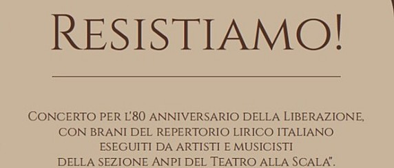 Resistiamo!: concerto dedicato all'80° anniversario della Liberazione - 19 ottobre 2025