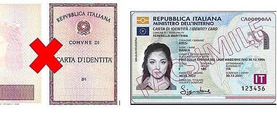 Carte d'identità cartacee - Dal 3 agosto 2026 cesseranno la loro validità