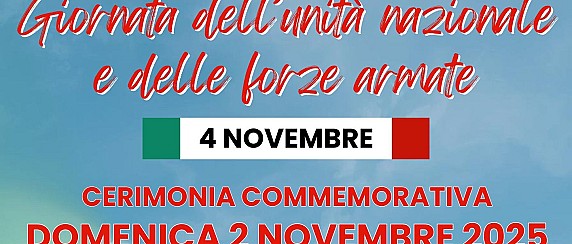 GIORNATA DELL'UNITA' NAZIONALE E DELLE FORZE ARMATE - 4 NOVEMBRE
