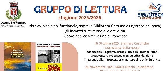 Il calendario del gruppo di lettura