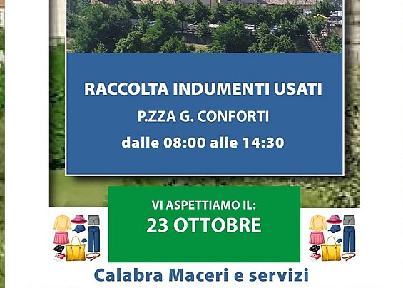 RACCOLTA INDUMENTI USATI 23.10.2025