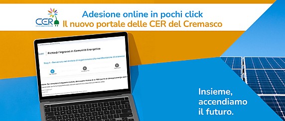 Comunità Energetiche: online il nuovo portale delle CER del Cremasco