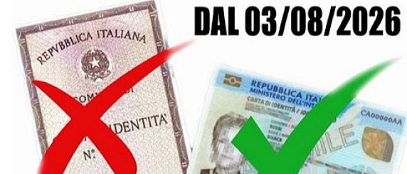 CESSAZIONE VALIDITA’ DELLA CARTA D’IDENTITA’ CARTACEA