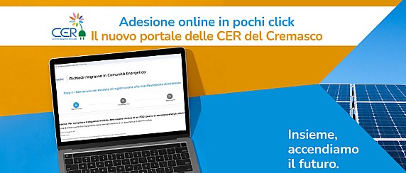Comunità Energetiche: online il nuovo portale delle CER del Cremasco