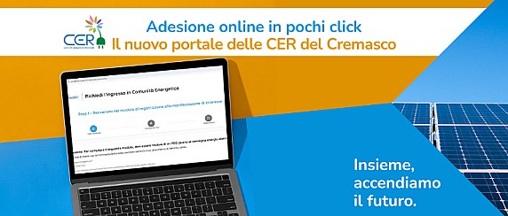 Comunità Energetiche: online il nuovo portale delle CER del Cremasco