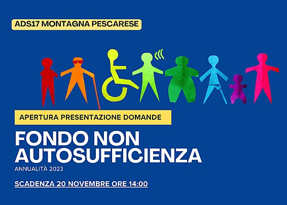 APERTURA PRESENTAZIONE DOMANDE "FONDO REGIONALE PER LA NON AUTOSUFFICIENZA" Annualità 2023