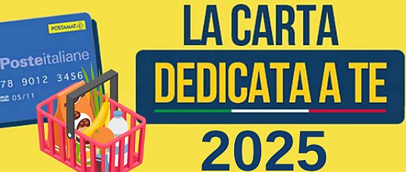 Misura di sostegno economico "Carta dedicata a te 2025"