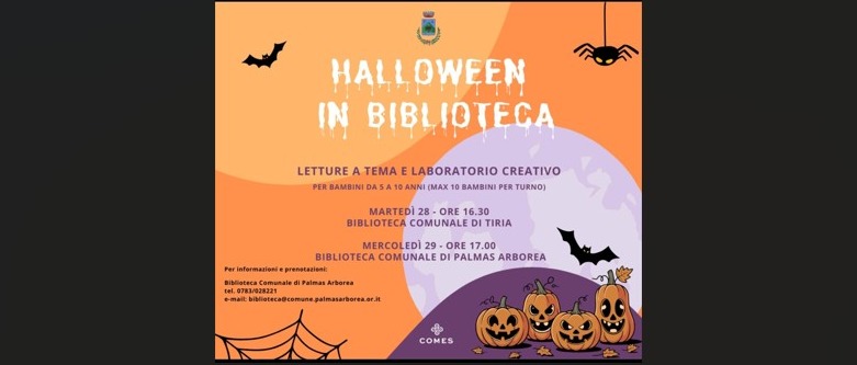Halloween in Biblioteca- Letture a tema e laboratorio creativo