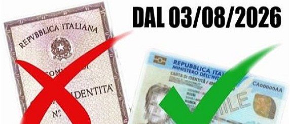 AGGIORNAMENTO CARTE D'IDENTITA CARTACEE