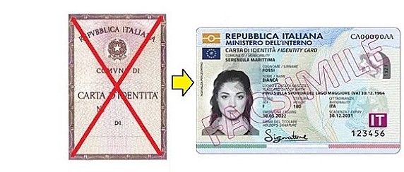 Avviso scadenza carte d'identità cartacee