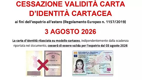 Carta di identità cartacea scadenza