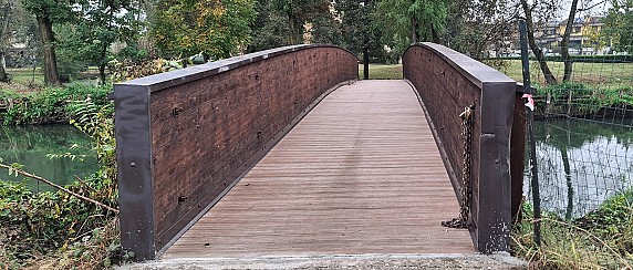Completamento lavori e riapertura passerella e ponticello sulla Muzza