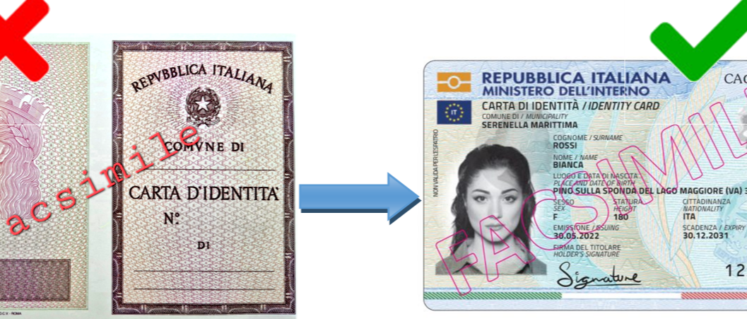 3 agosto 2026: cessa la validità per l'espatrio delle carte d'identità in formato cartaceo