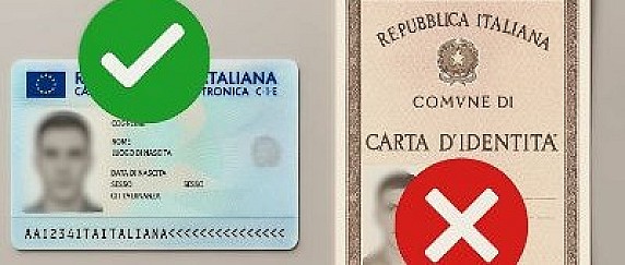 Aggiornamento carte d'identità cartacee.