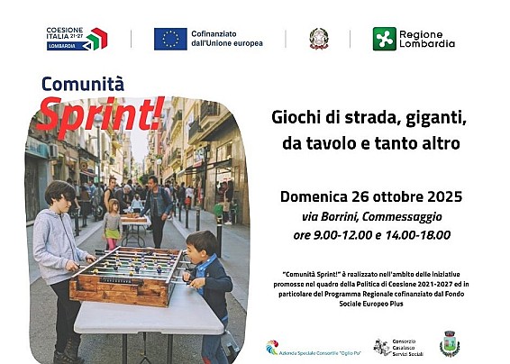 Comunità Sprint! fa tappa a Commessaggio: una giornata di giochi e socialità per tutte le età