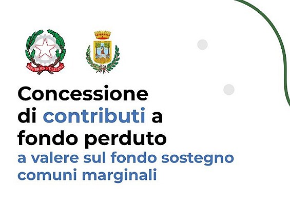 Assegnazione contributi a fondo perduto - Fondo Sostegno Comuni Marginali