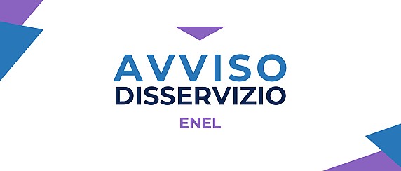 Avviso di interruzione dell'energia elettrica lavori programmati.