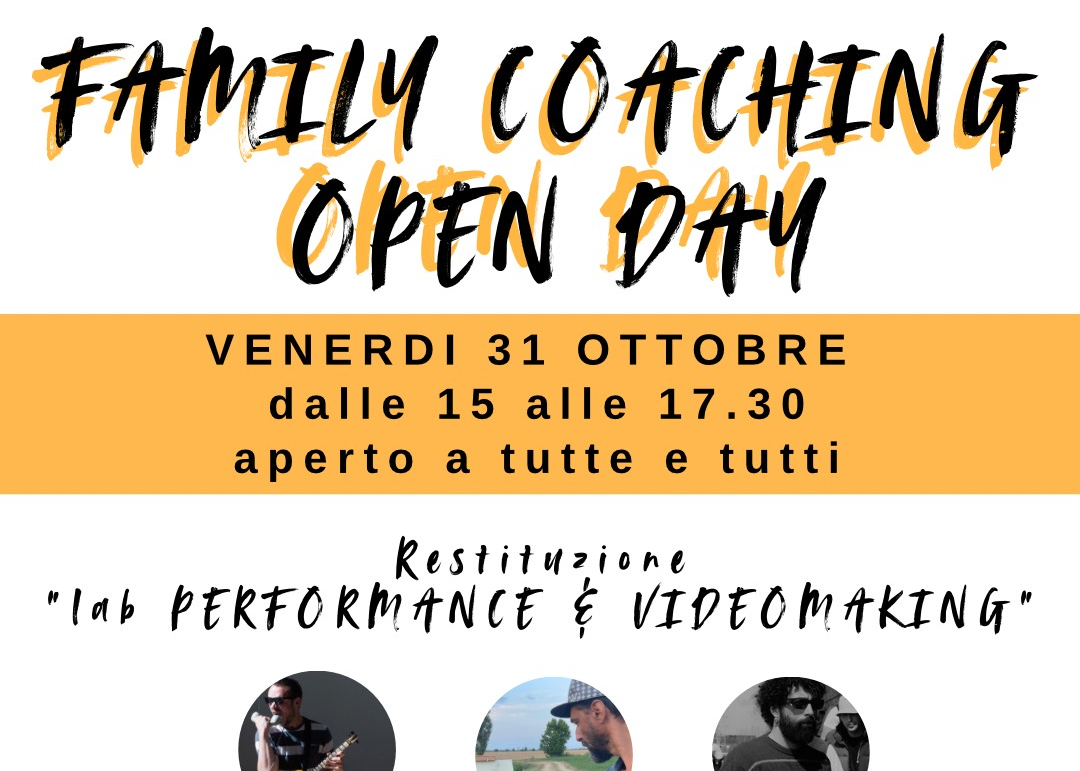 Family Coaching Open Day – Un pomeriggio di arte, giovani e comunità