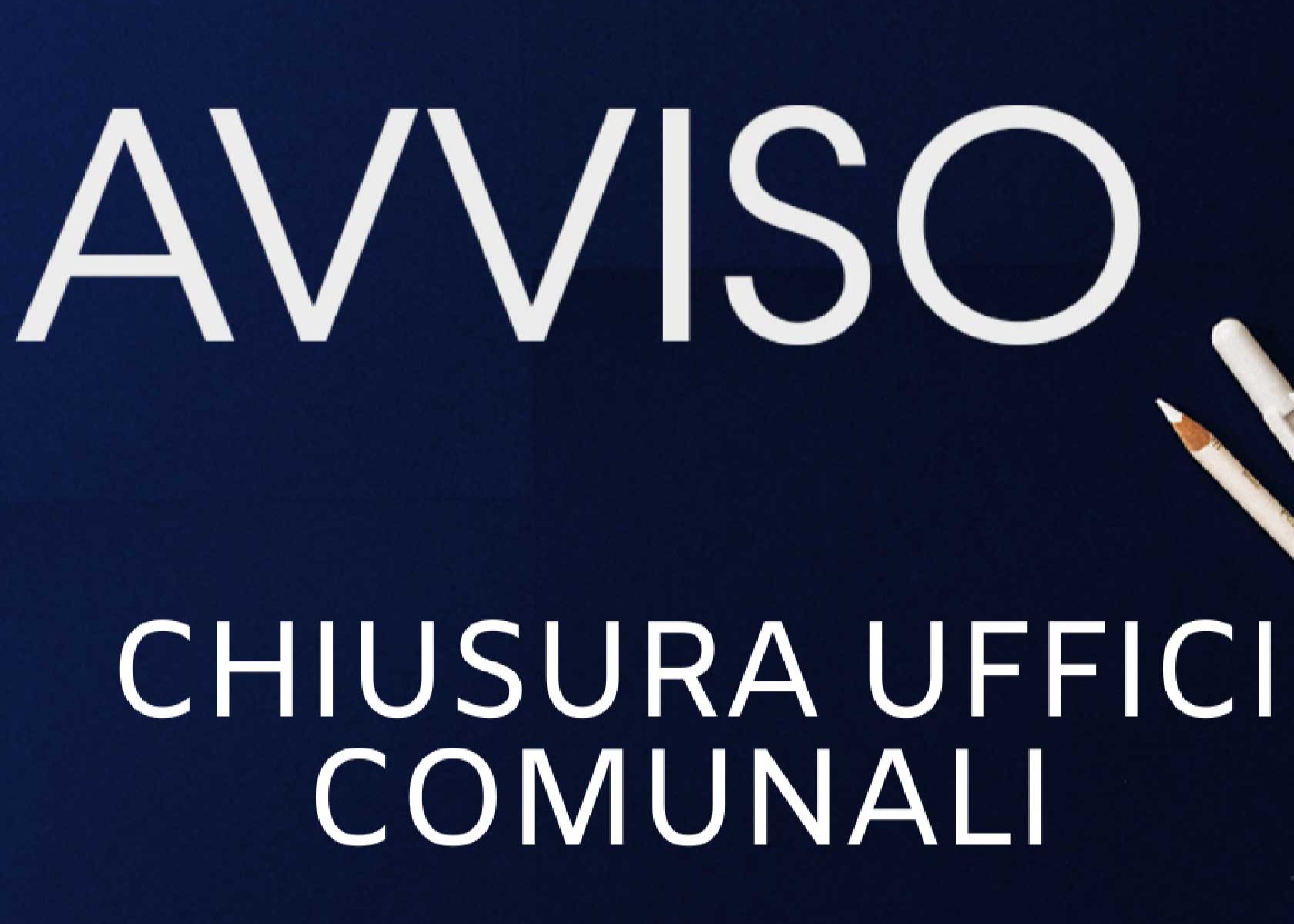 5 NOVEMBRE CHIUSURA UFFICI COMUNALI PER FORMAZIONE