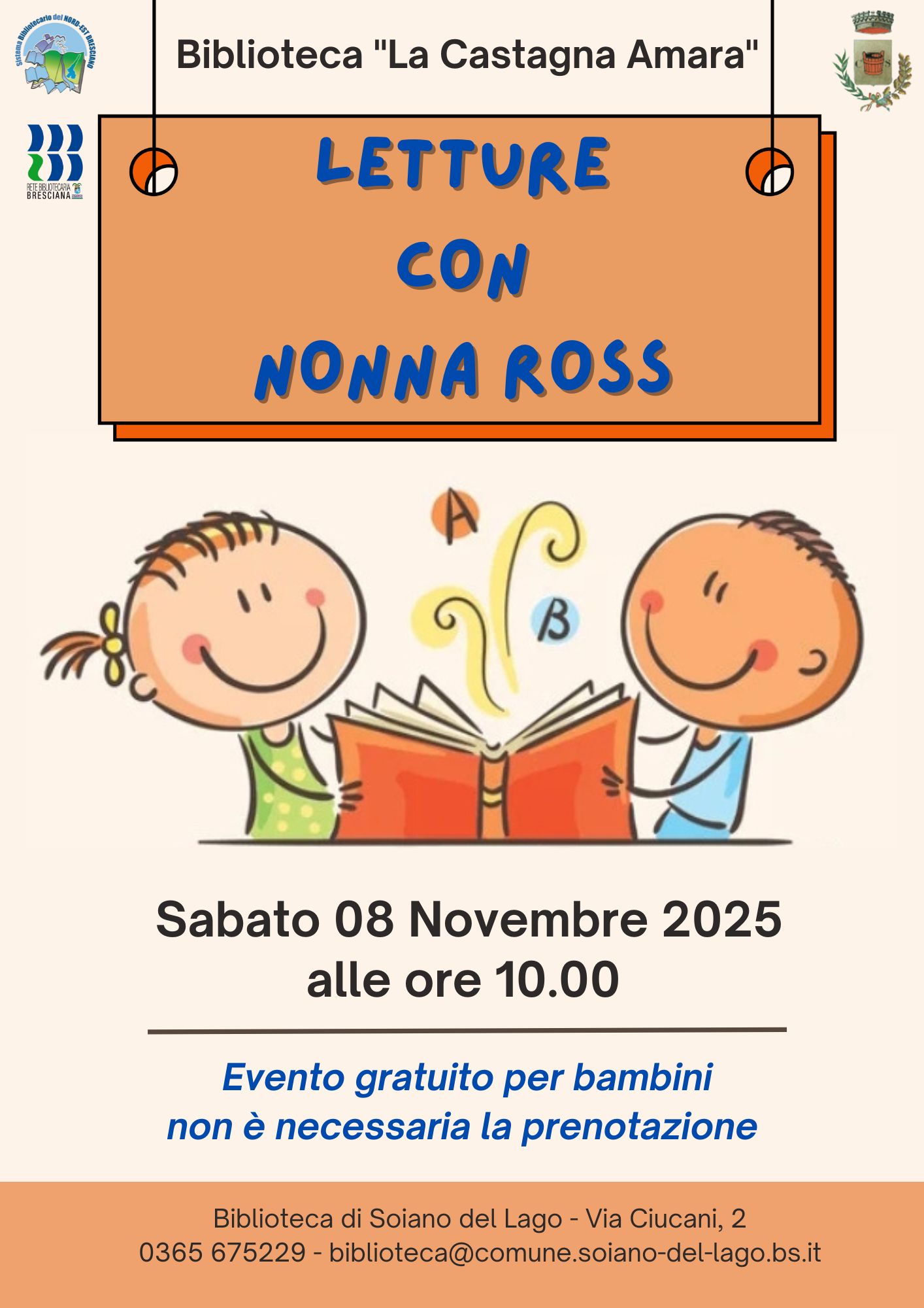 Letture con Nonna Ross locandina