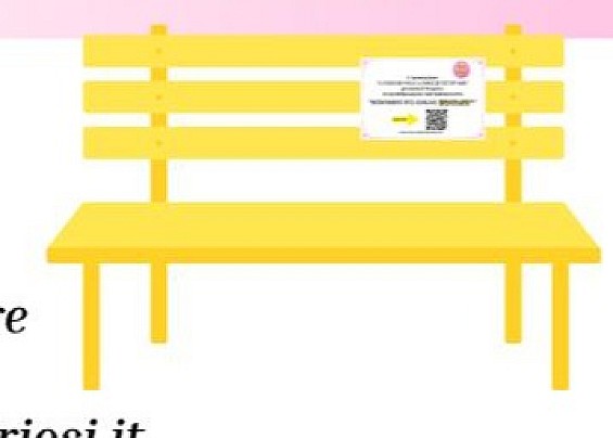 Una panchina gialla per l'endometriosi