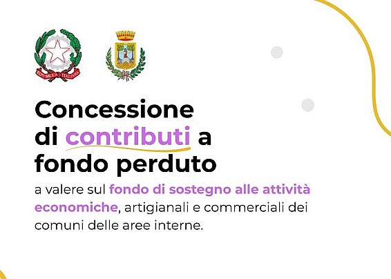 Assegnazioni contributi a fondo perduto - Fondo Sostegno Comuni Aree Interne