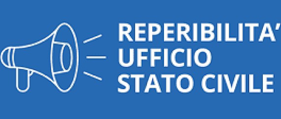 Reperibilità Ufficio di Stato Civile in data 02/11/2025