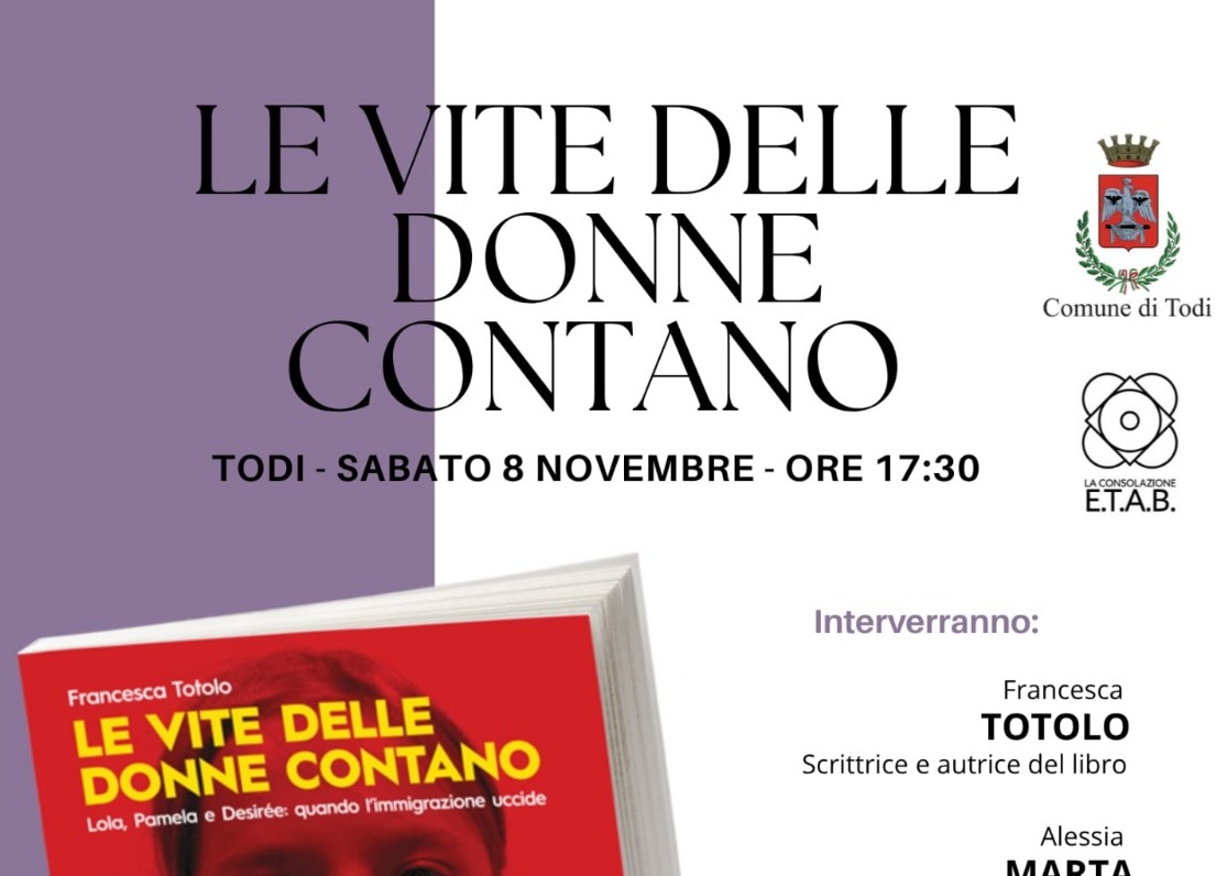 Todi, “Le vite delle donne contano” – Incontro pubblico alla Sala del Consiglio Comunale