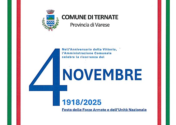 4 novembre - Giornata dell'Unità Nazionale e delle Forze Armate